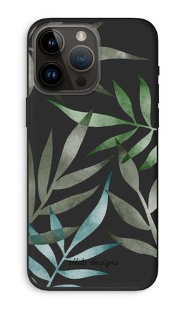 Tropical watercolor leaves