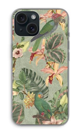 Tropical jungle parrot