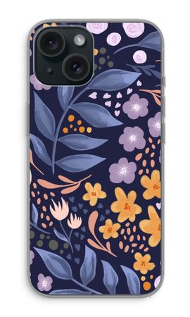 Flowers with blue leaves