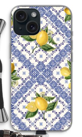 Blue tiles and lemons