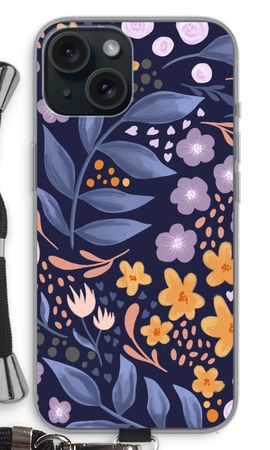 Flowers with blue leaves