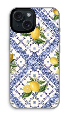 Blue tiles and lemons