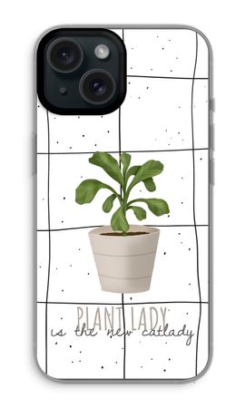 Houseplant on windowpane