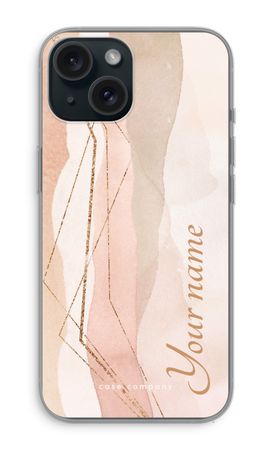 Gold Lines Namecase - Blush