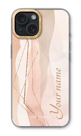 Gold Lines Namecase - Blush