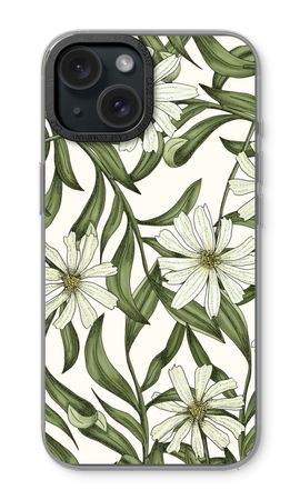 Wit bloemenpatroon