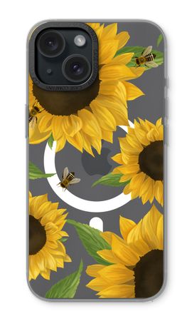 Sunflower and bees