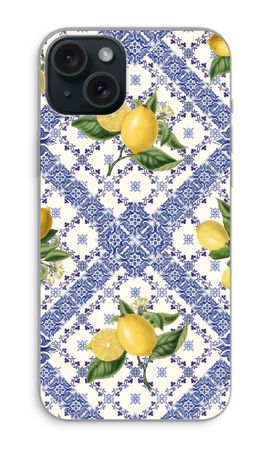 Blue tiles and lemons