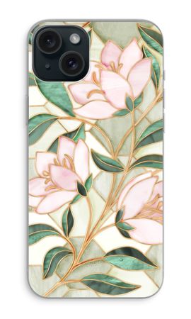 Orange stained glass flower