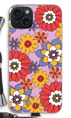 Retro Flowers - Purple