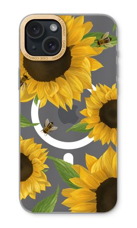 Sunflower and bees