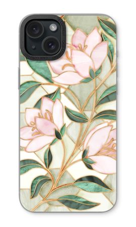 Orange stained glass flower
