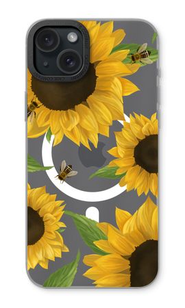 Sunflower and bees