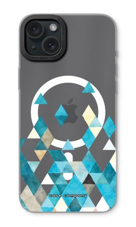 Coloured triangles blue