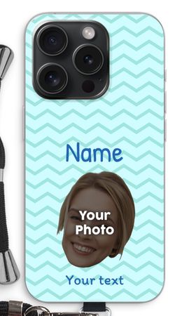 Personalisiertes Gesicht - Streifendesign