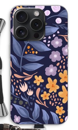 Flowers with blue leaves