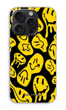 Schmelzendes Smiley-Gesicht - Gelb