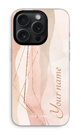 Gold Lines Namecase - Blush