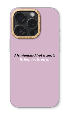 Ik ben trots op u