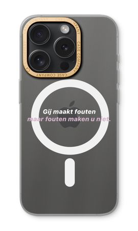 Fouten maken u niet