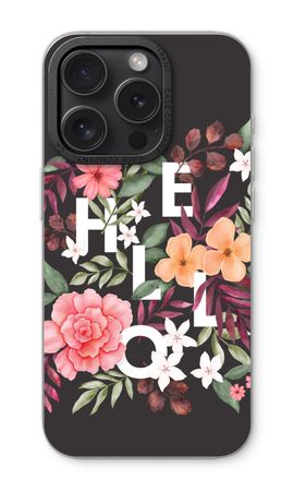 Hello in flowers