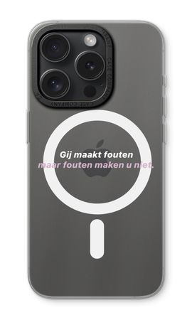 Fouten maken u niet