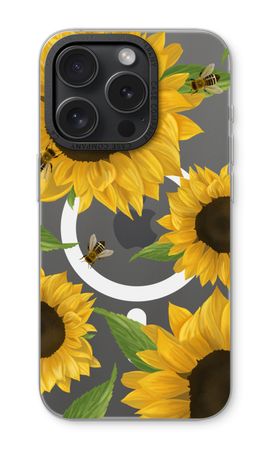 Sunflower and bees