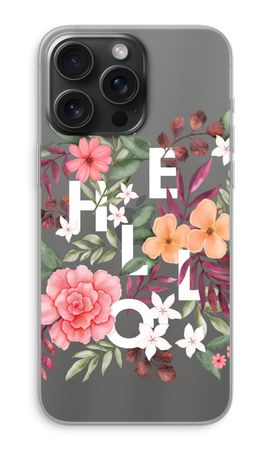 Hello in flowers