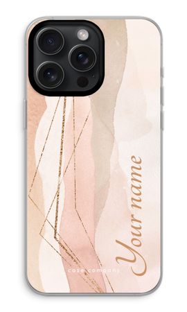 Gold Lines Namecase - Blush