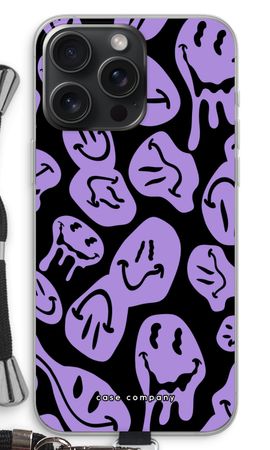 Smeltende Smiley - Paars