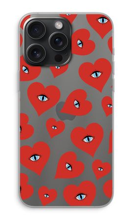 Ojos de corazón rojo