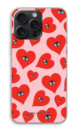 Ojos de corazón rojo