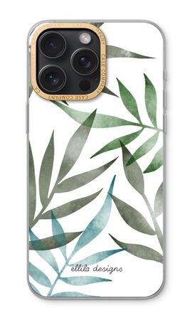 Tropical watercolor leaves