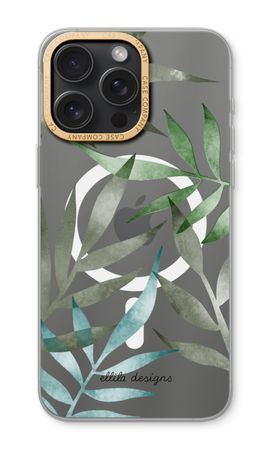 Tropical watercolor leaves
