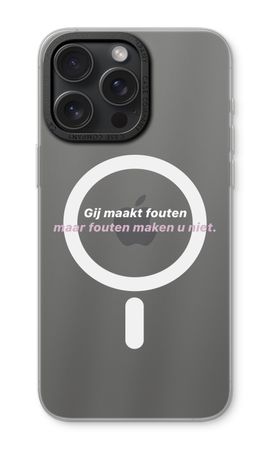 Fouten maken u niet