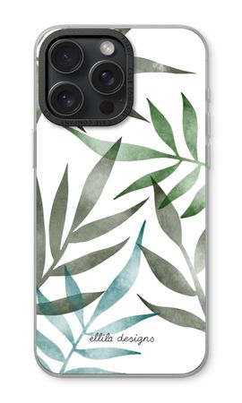 Tropical watercolor leaves
