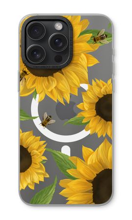 Sunflower and bees