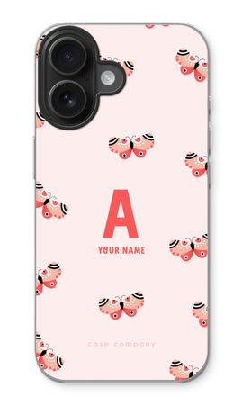 Rosy Butterflies Monogram
