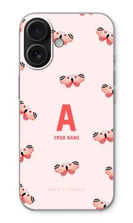 Rosy Butterflies Monogram