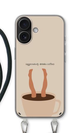 Aggressively drinks coffee