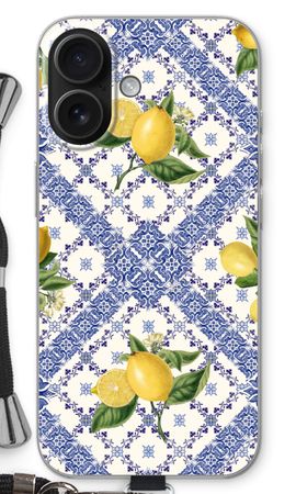 Blue tiles and lemons