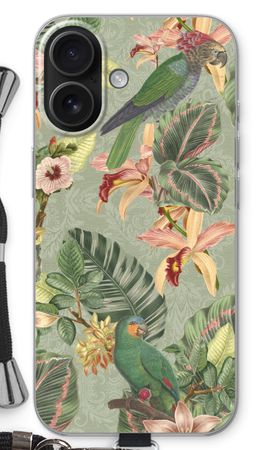 Tropical jungle parrot