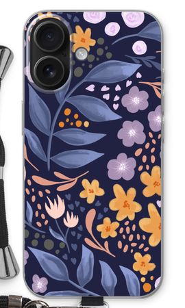 Flowers with blue leaves