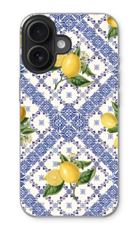 Blue tiles and lemons