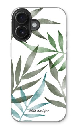 Tropical watercolor leaves