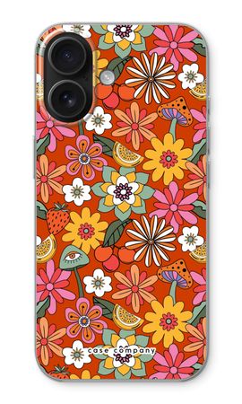 Retro Flowers - Red