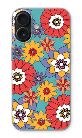 Retro Flowers - Blue