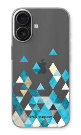 Coloured triangles blue