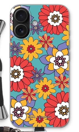 Retro Flowers - Blue