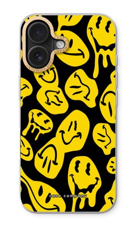 Smeltende smiley - Geel